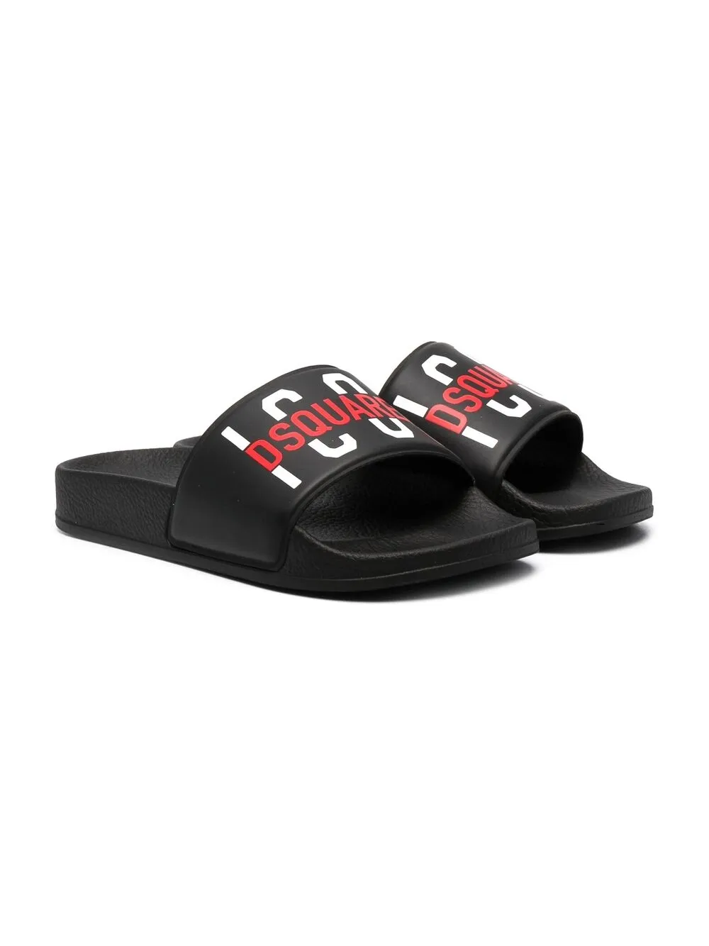 фото Dsquared2 kids шлепанцы с принтом icon