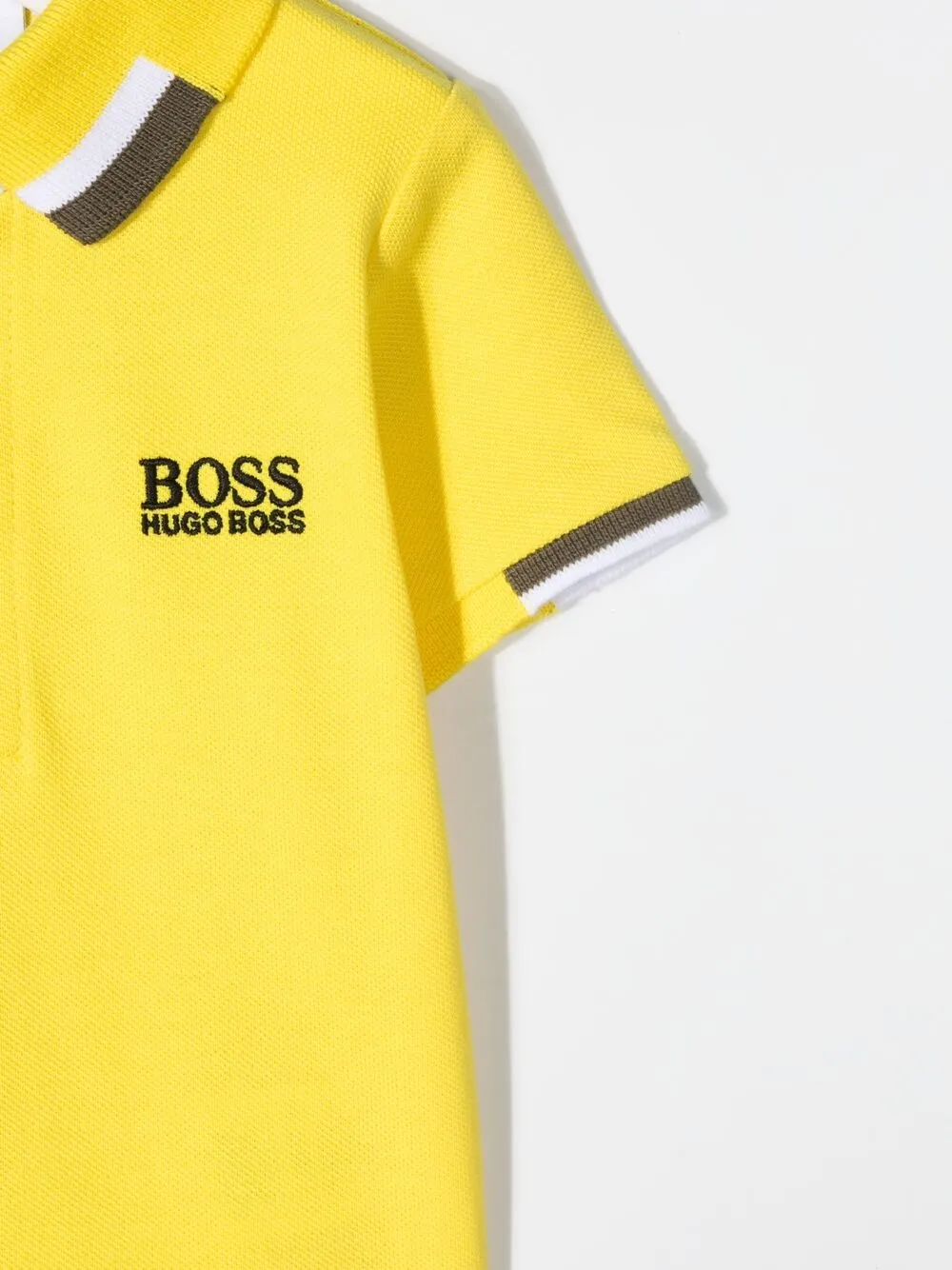 фото Hugo boss kids рубашка поло с короткими рукавами и логотипом