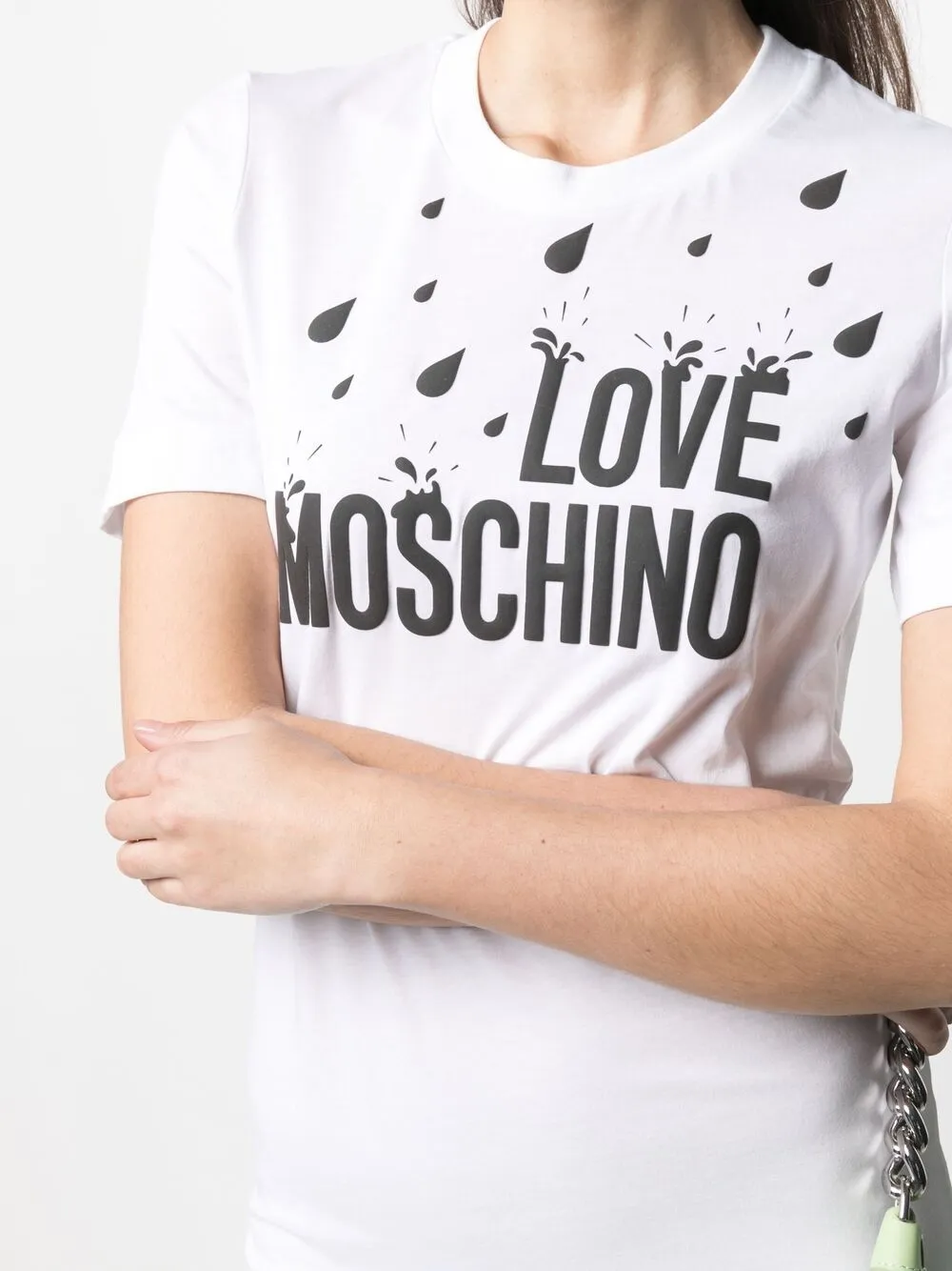 фото Love moschino платье-футболка с логотипом