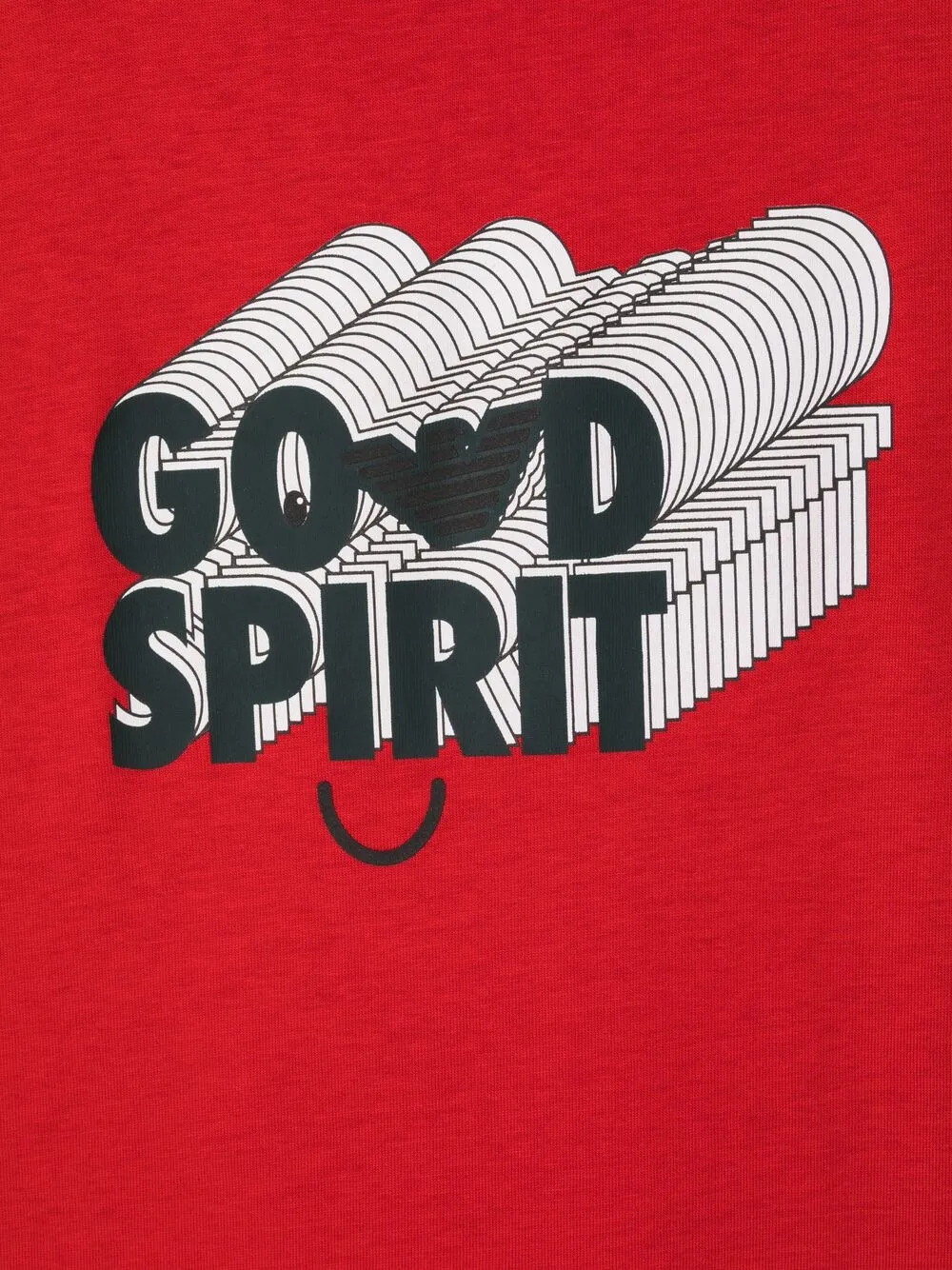 фото Emporio armani kids футболка с принтом good spirit