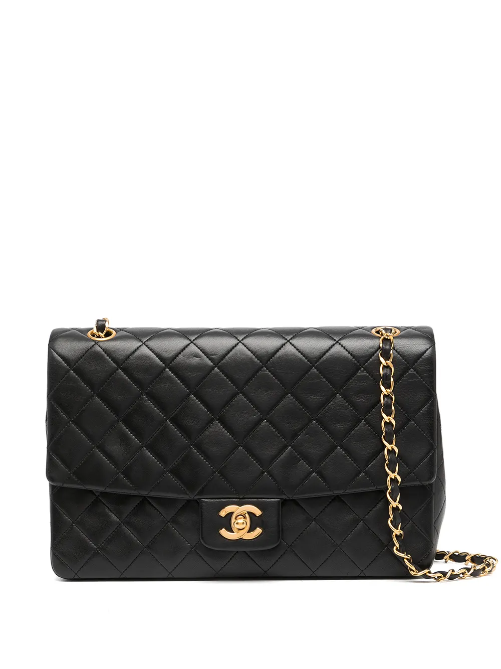 фото Chanel pre-owned стеганая сумка на плечо 1990-х годов с логотипом cc