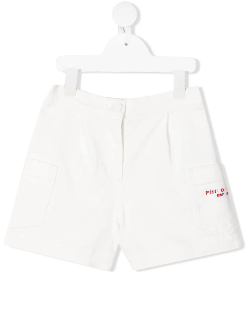 фото Philosophy di lorenzo serafini kids спортивные шорты с вышитым логотипом