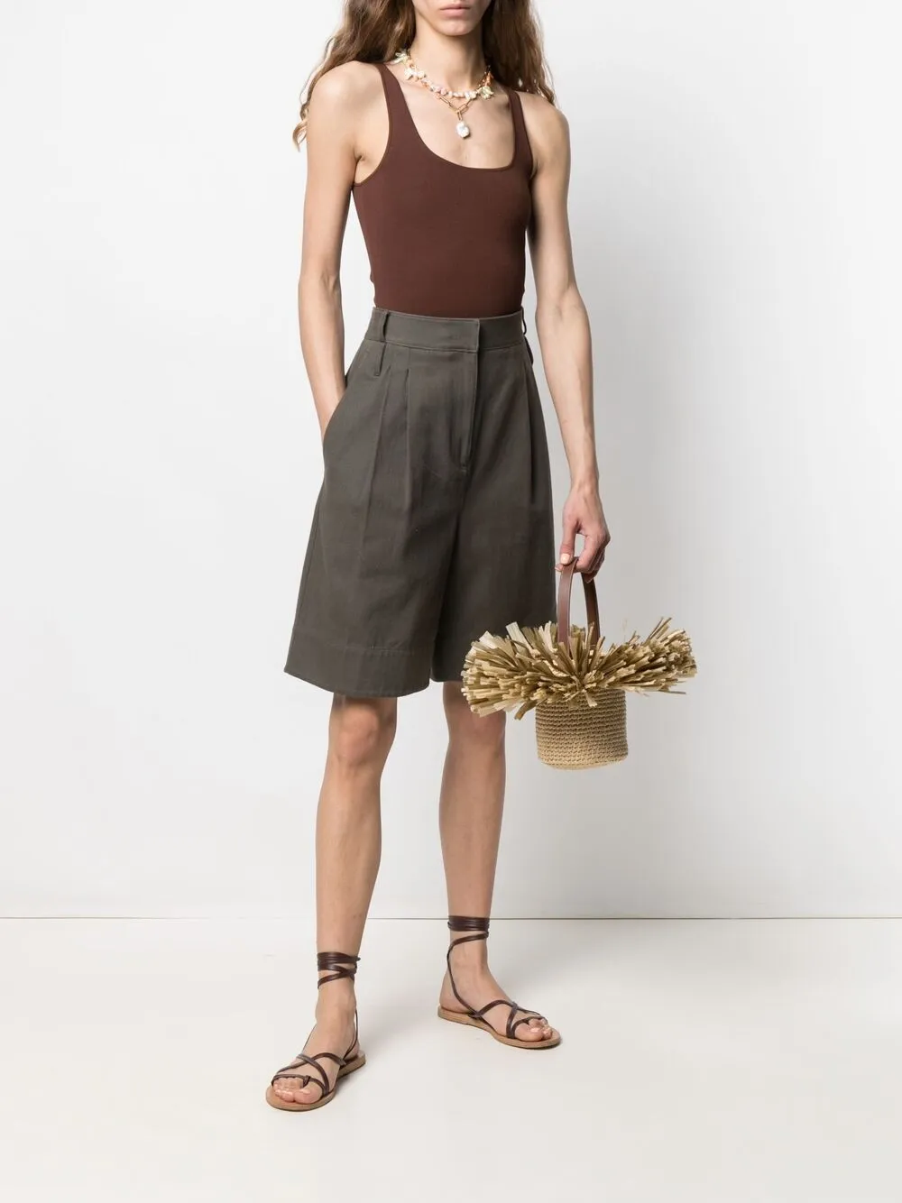 фото Gatti плетеная сумка-ведро