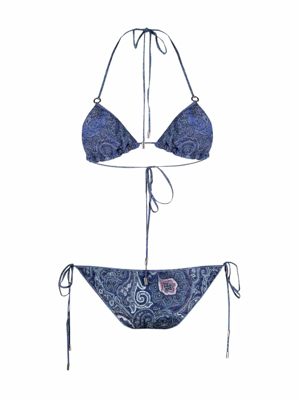 Etro Triangle Bikini Set Farfetch