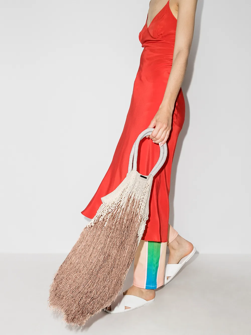 фото Petit kouraj большая сумка-тоут fringe