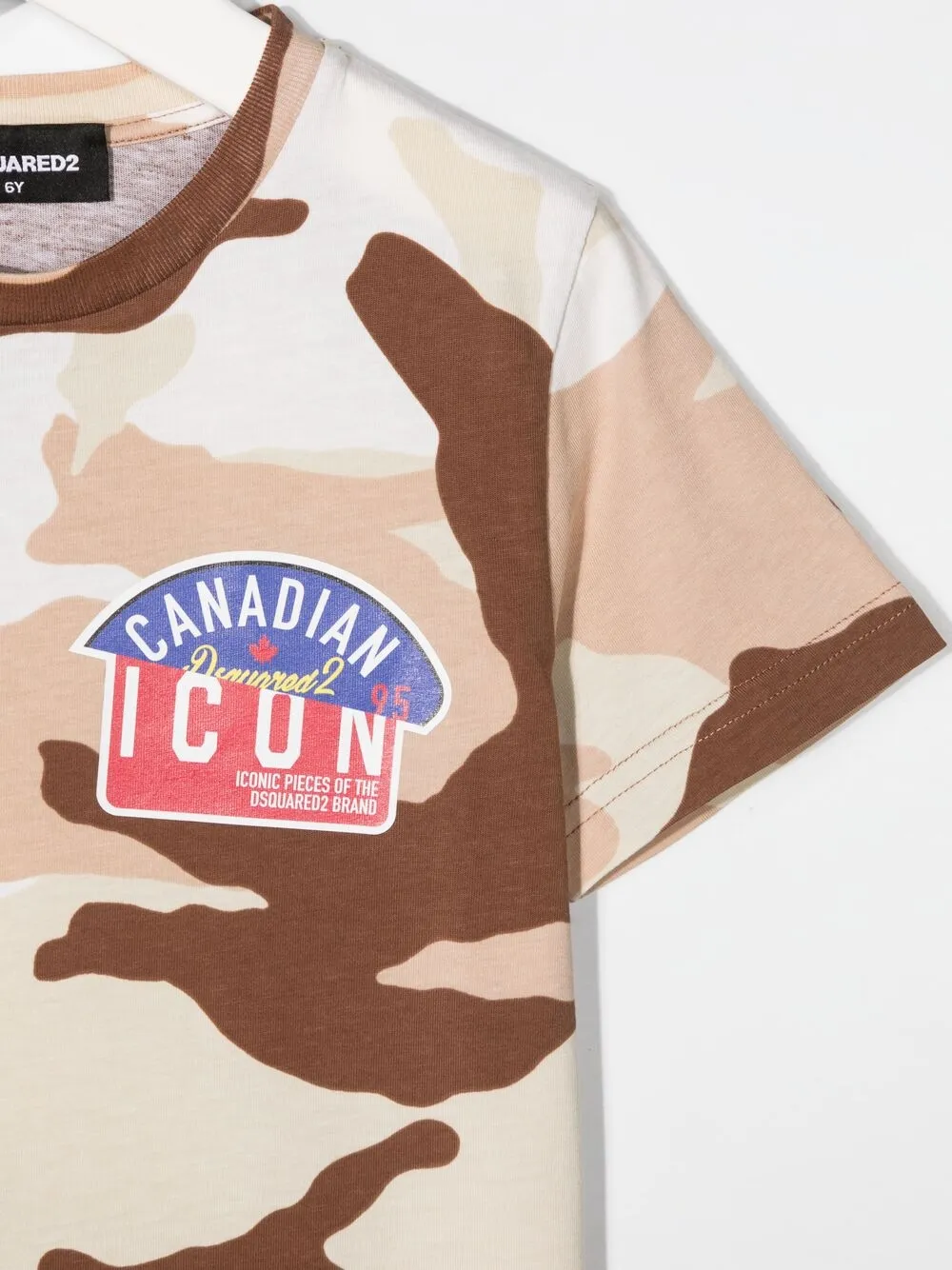 фото Dsquared2 kids футболка с камуфляжным принтом
