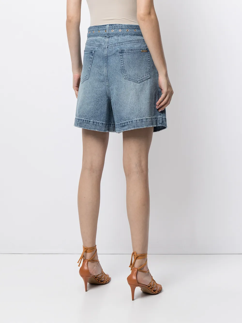 фото Michael kors джинсовые шорты с поясом