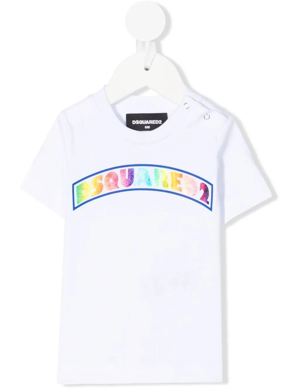 фото Dsquared2 kids футболка с короткими рукавами и логотипом