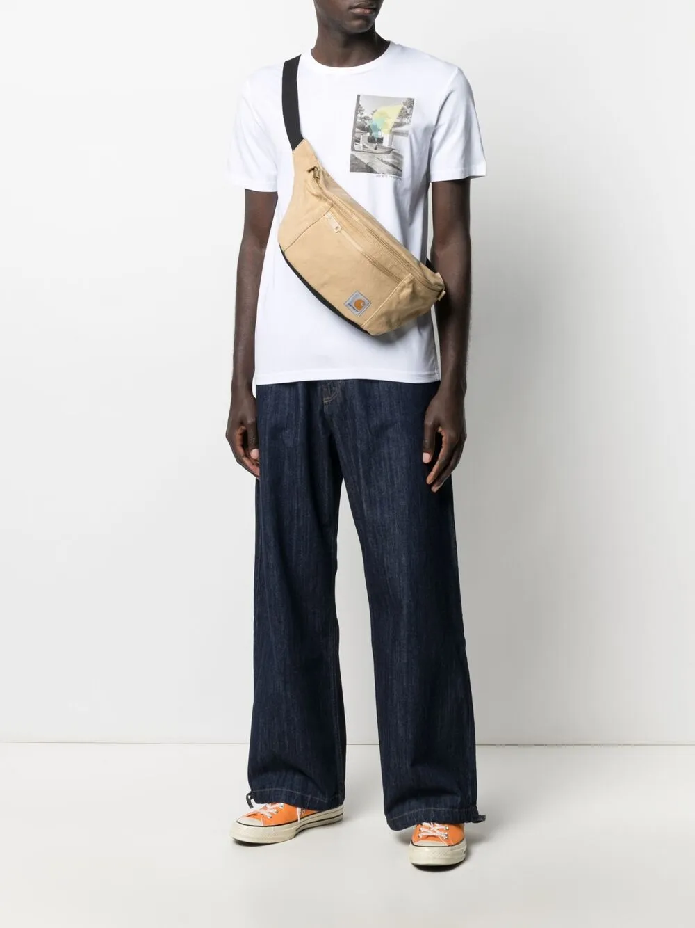 фото Carhartt wip поясная сумка с нашивкой-логотипом