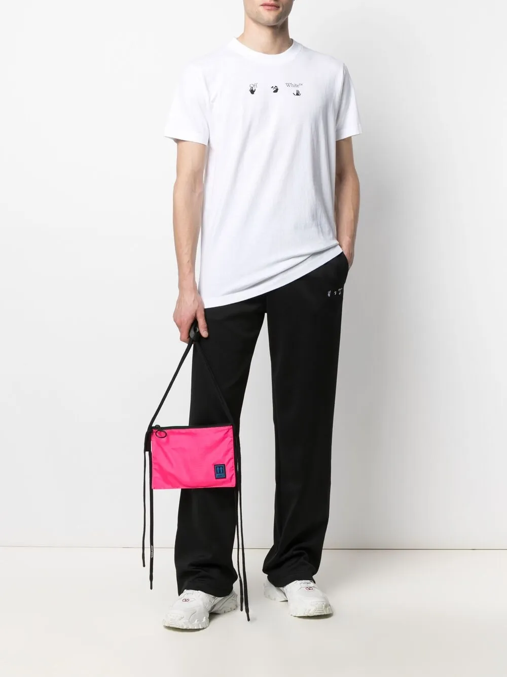 фото Off-white спортивные брюки с вышитым логотипом