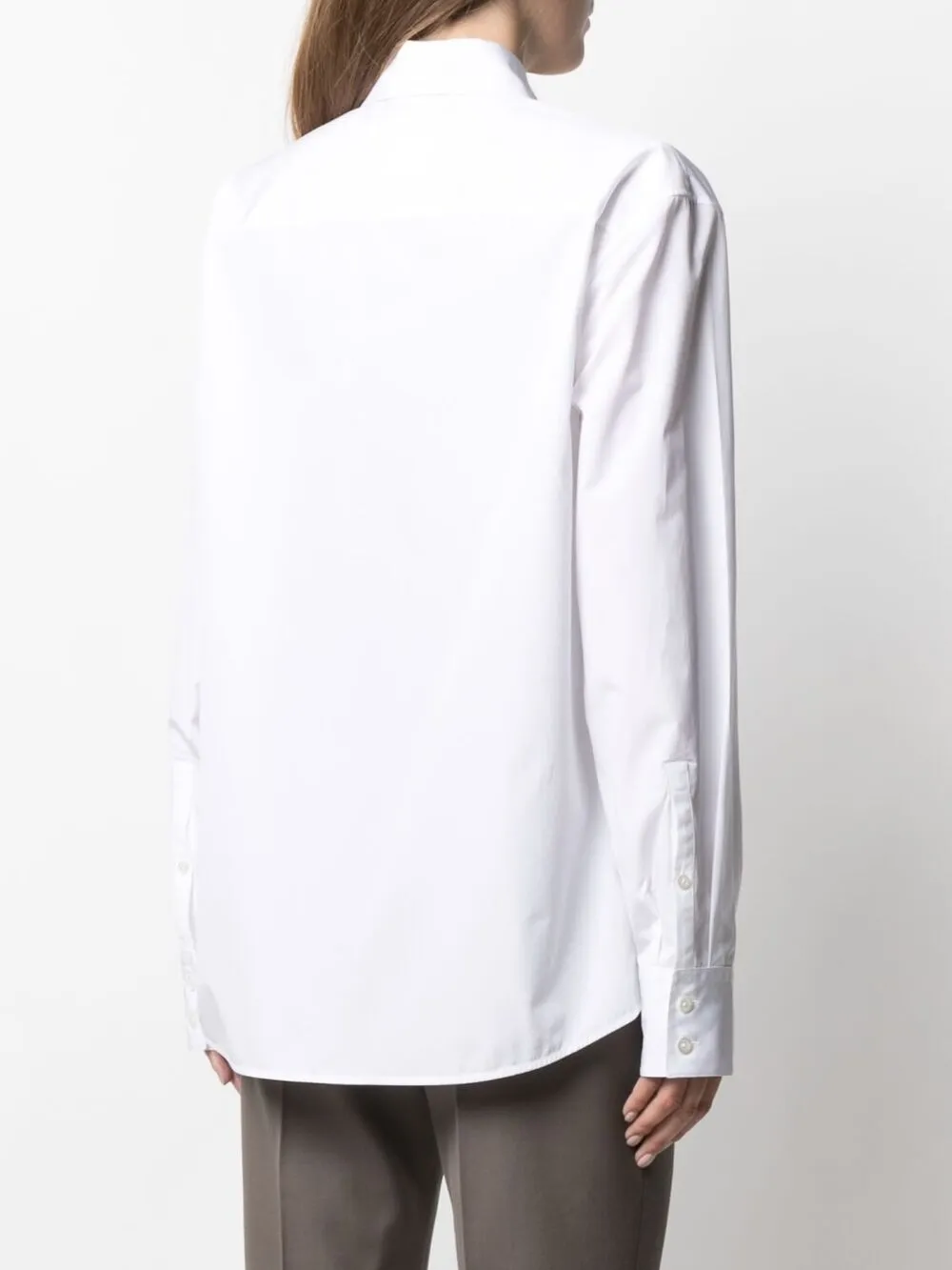фото Jil sander рубашка с плиссированной манишкой