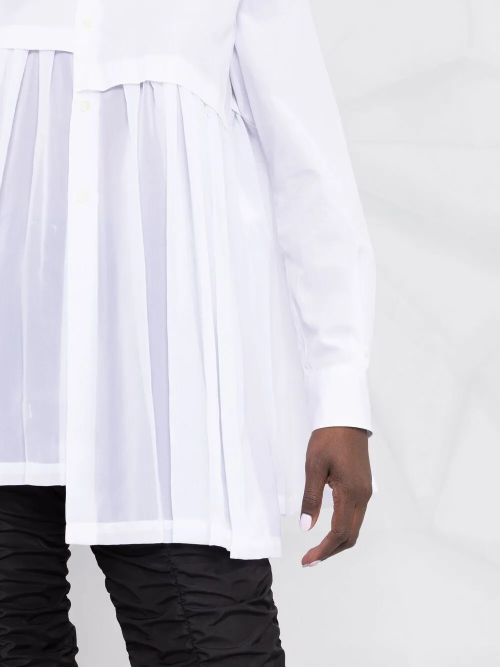 фото Comme des garçons рубашка асимметричного кроя