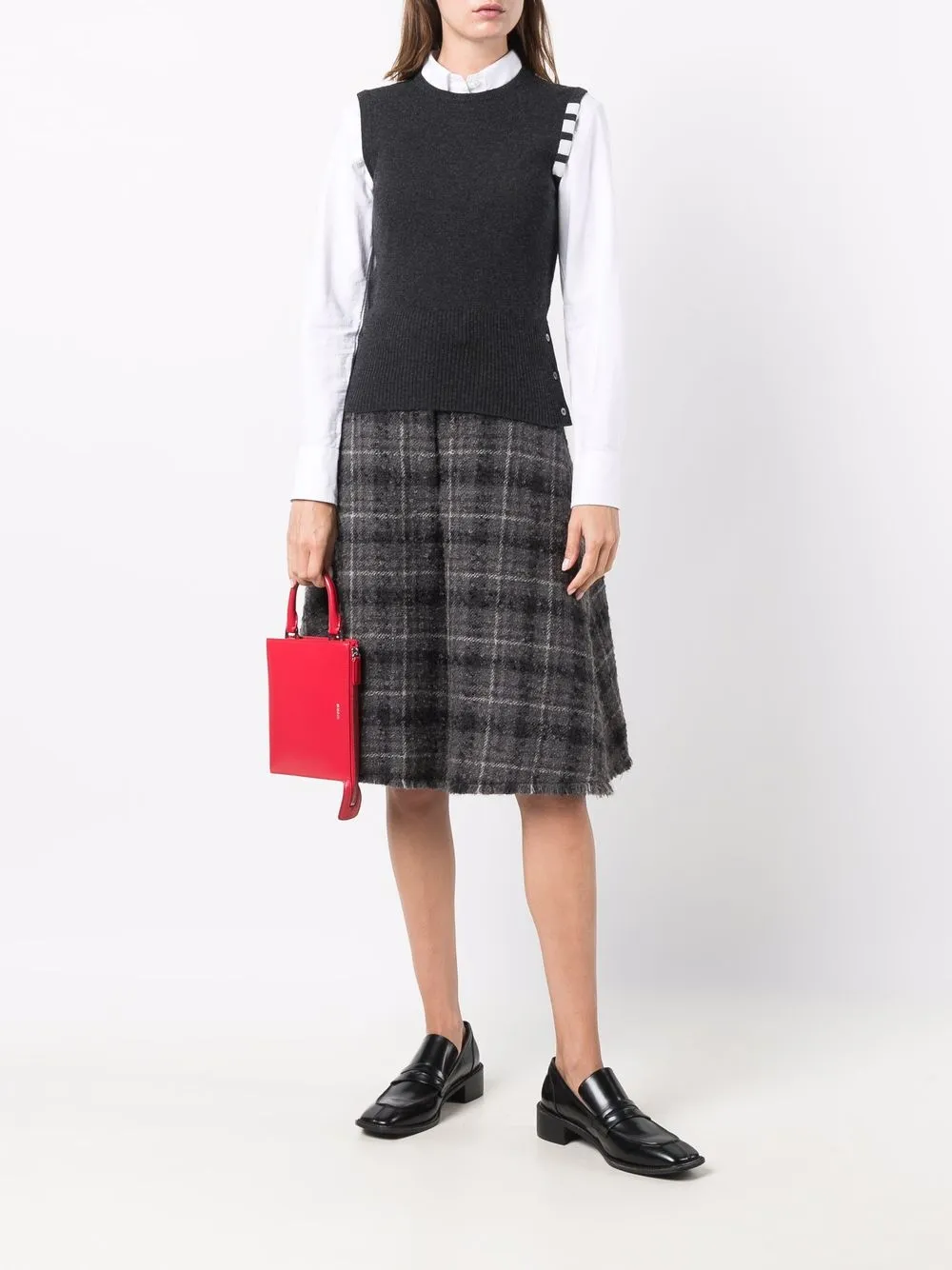 фото Thom browne жилет с полосками 4-bar