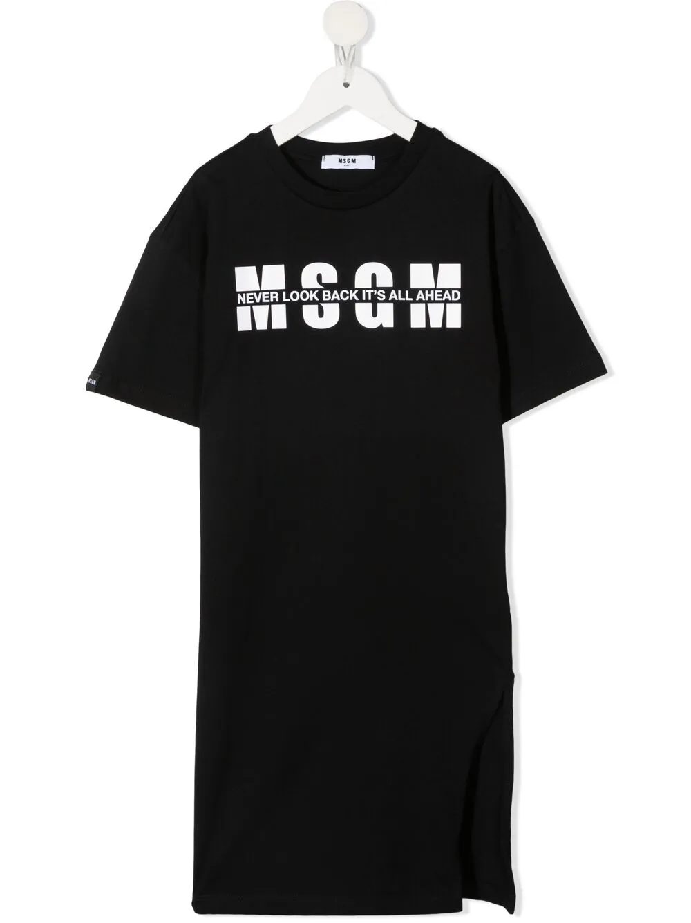 фото Msgm kids платье-футболка с логотипом