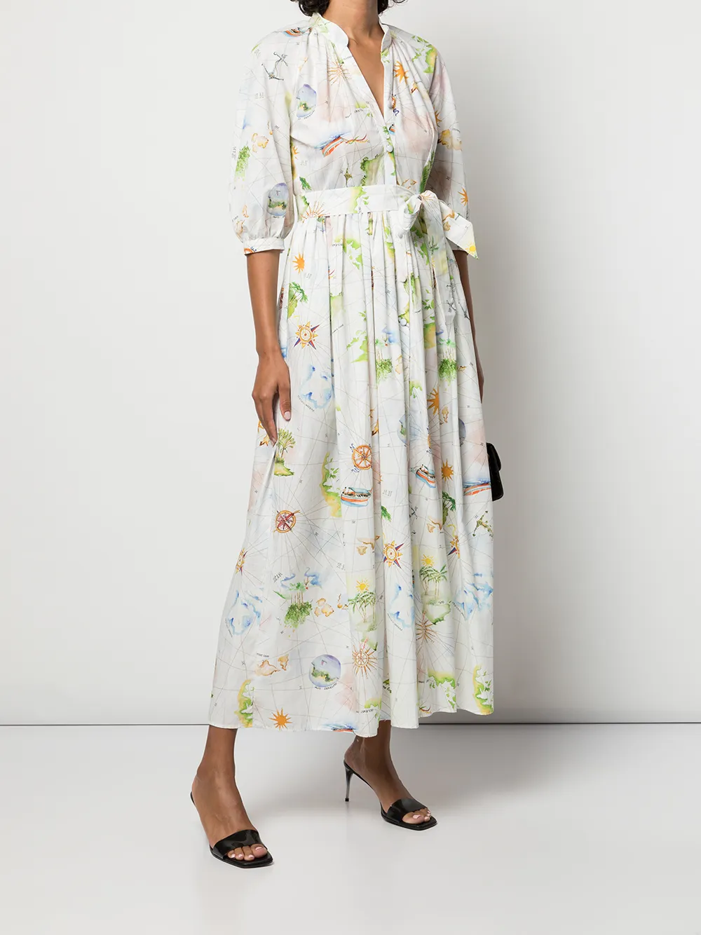 фото Hayley menzies платье-рубашка с принтом paradise found