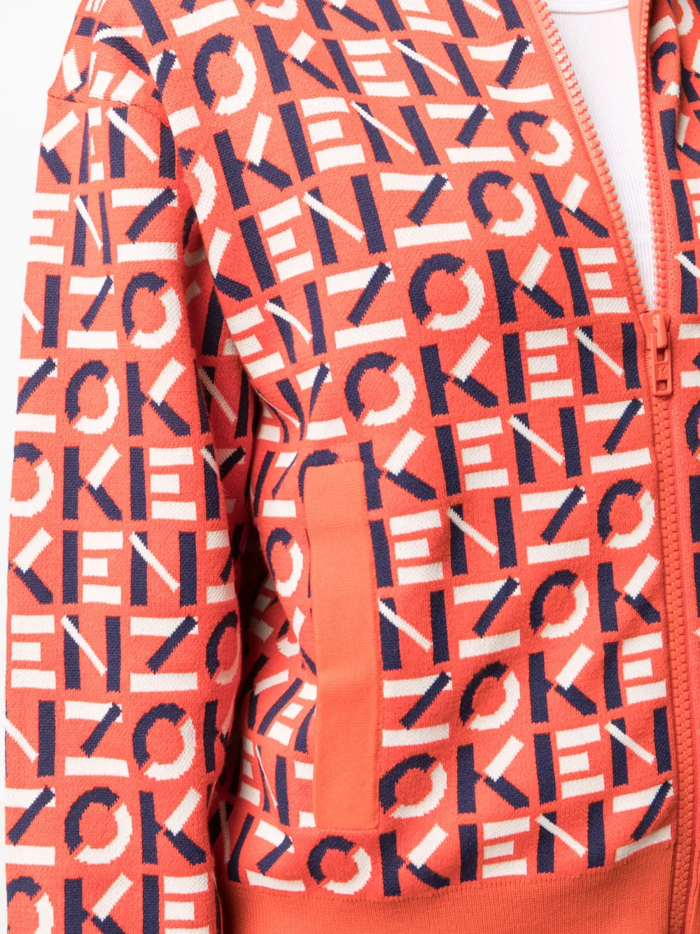 фото Kenzo худи на молнии с монограммой