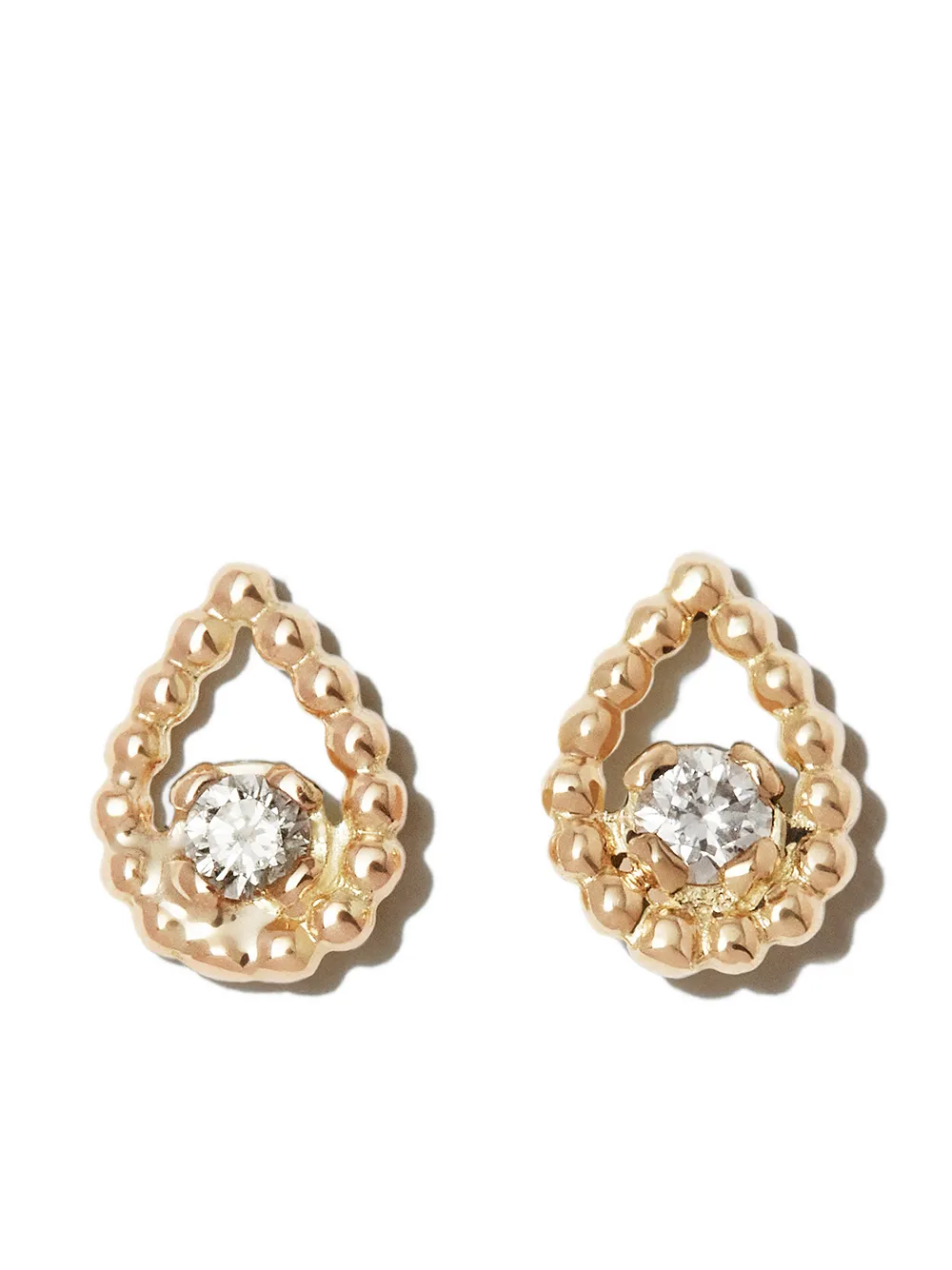 фото Gigi clozeau серьги-подвески из желтого золота