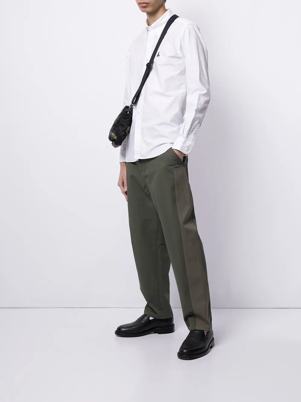 фото Sophnet. рубашка на пуговицах с принтом