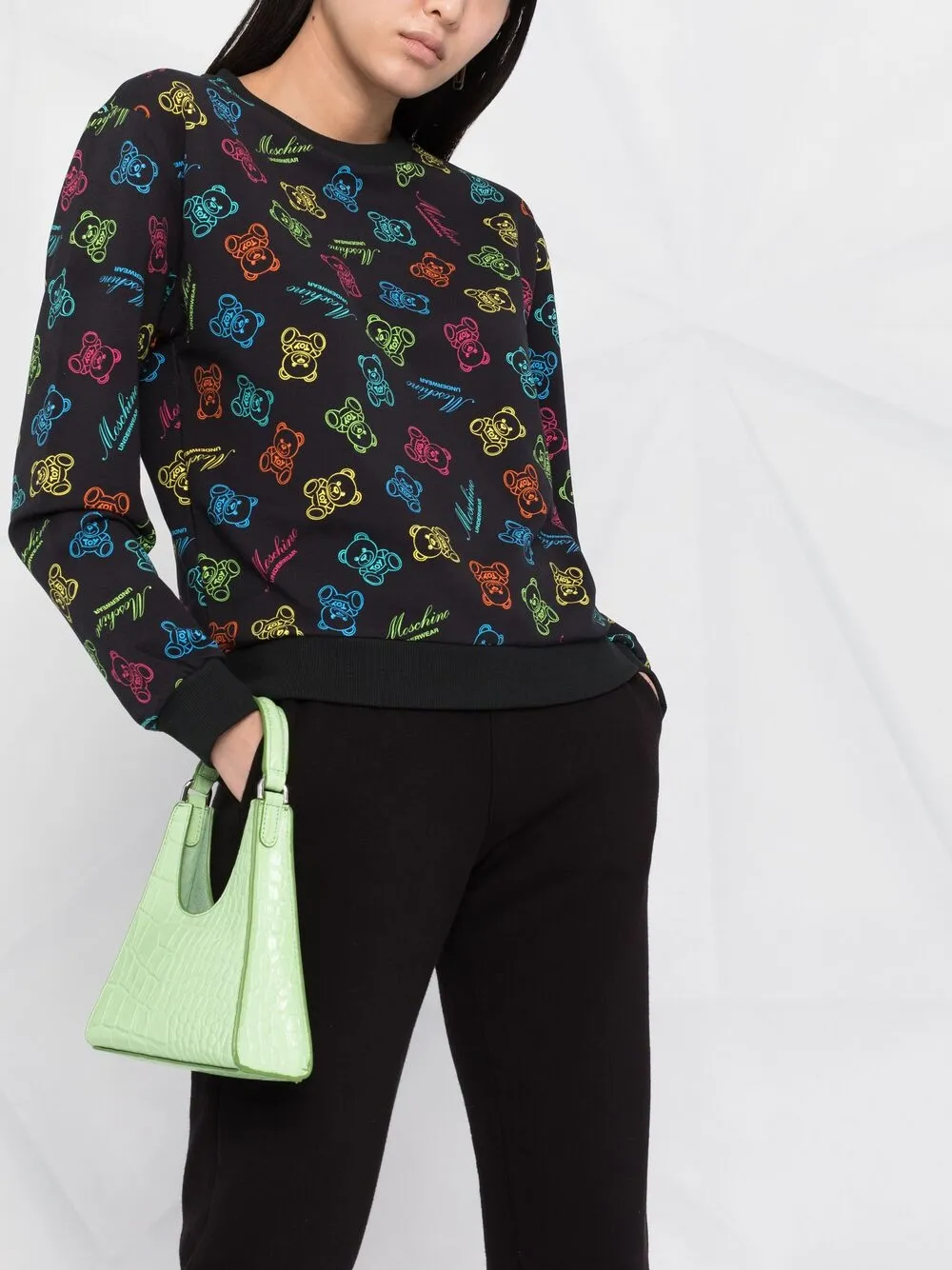 фото Moschino толстовка с принтом teddy bear