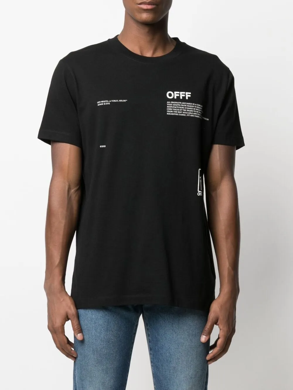 фото Off-white футболка с логотипом arrows и принтом