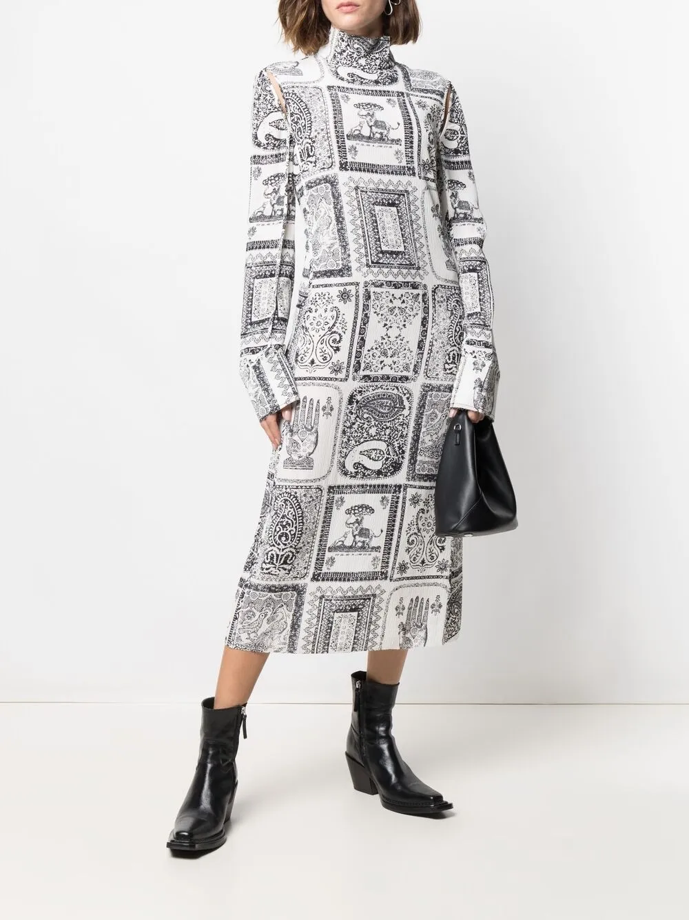 фото Acne studios платье с принтом пейсли