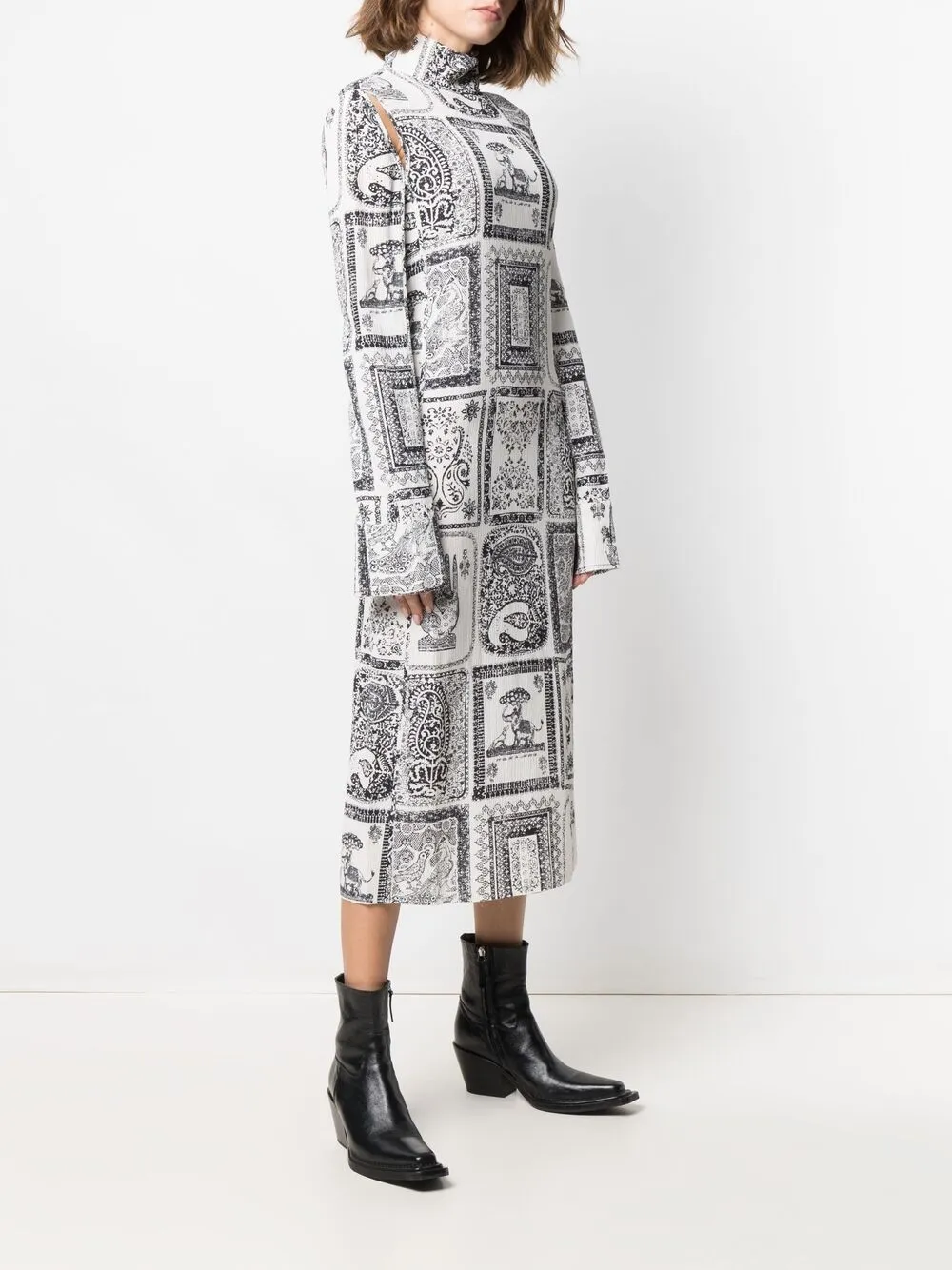 фото Acne studios платье с принтом пейсли