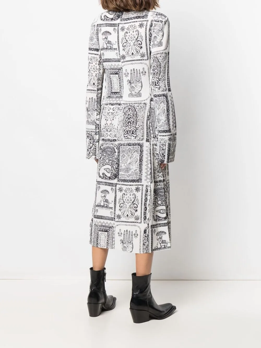 фото Acne studios платье с принтом пейсли
