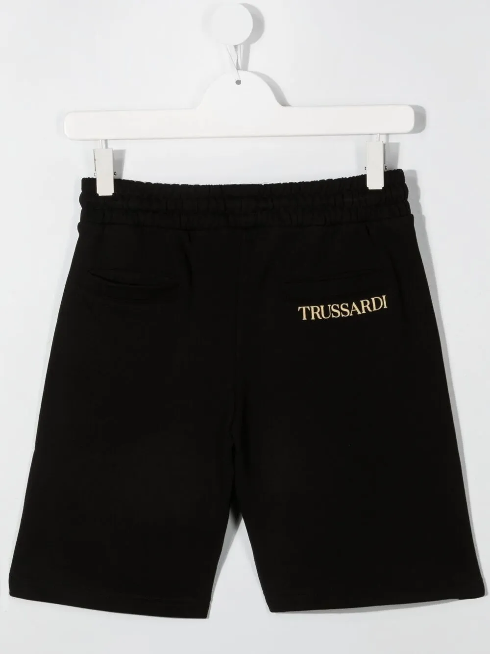 фото Trussardi junior спортивные шорты с вышитым логотипом