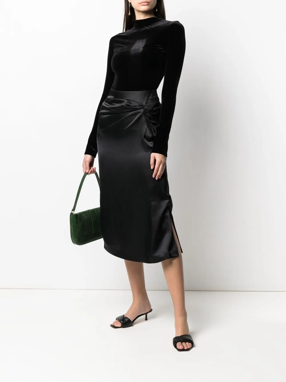 фото Matinée бархатный топ josephine с длинными рукавами