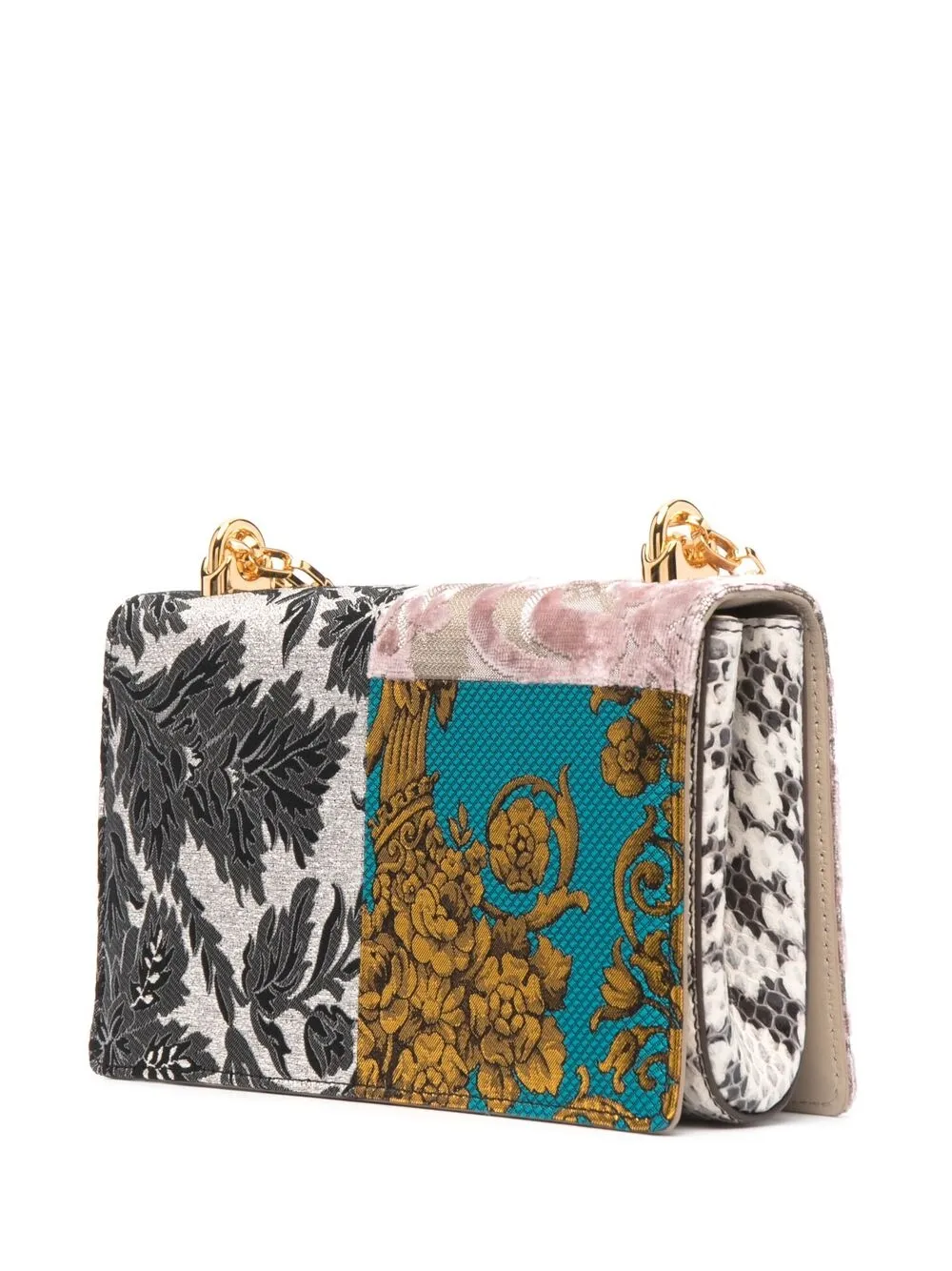 фото Dolce & gabbana сумка на плечо в технике пэчворк