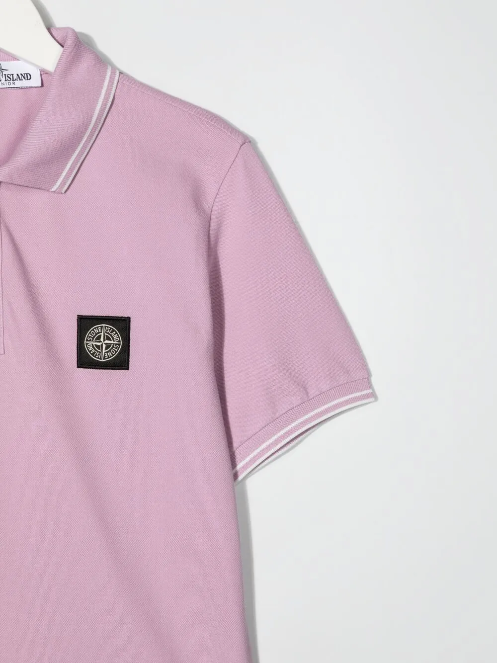 фото Stone island junior рубашка поло с нашивкой-логотипом