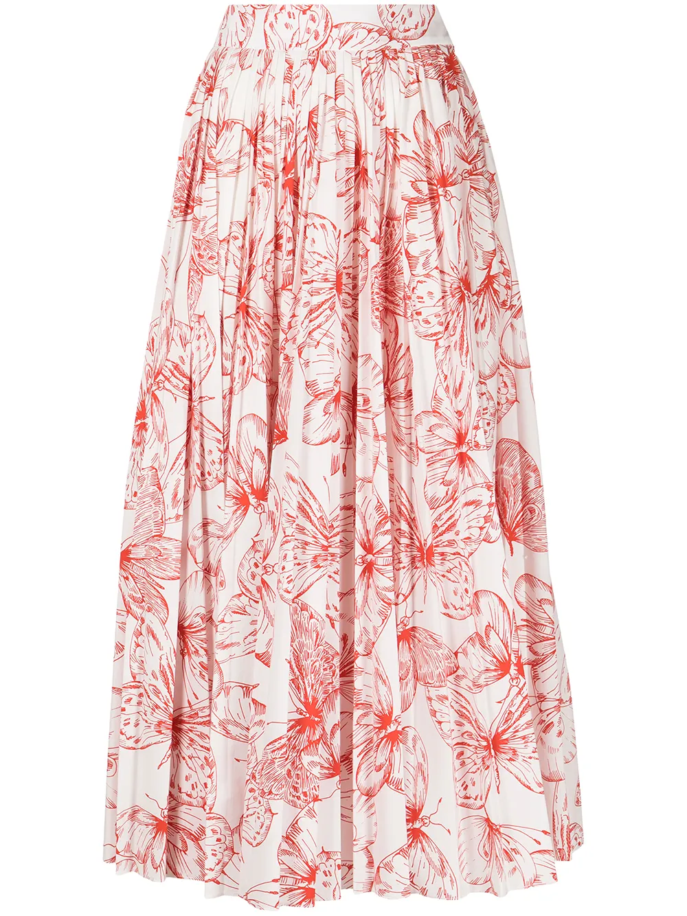 фото Lela rose длинная юбка с принтом