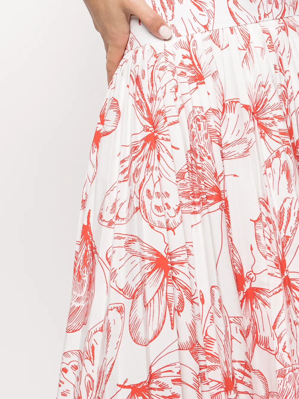 фото Lela rose длинная юбка с принтом