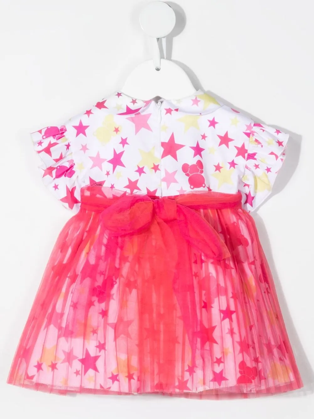 фото Miss blumarine платье со вставкой из тюля и принтом