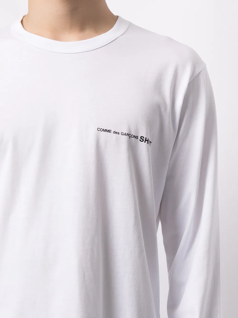 фото Comme des garçons shirt топ с длинными рукавами и логотипом