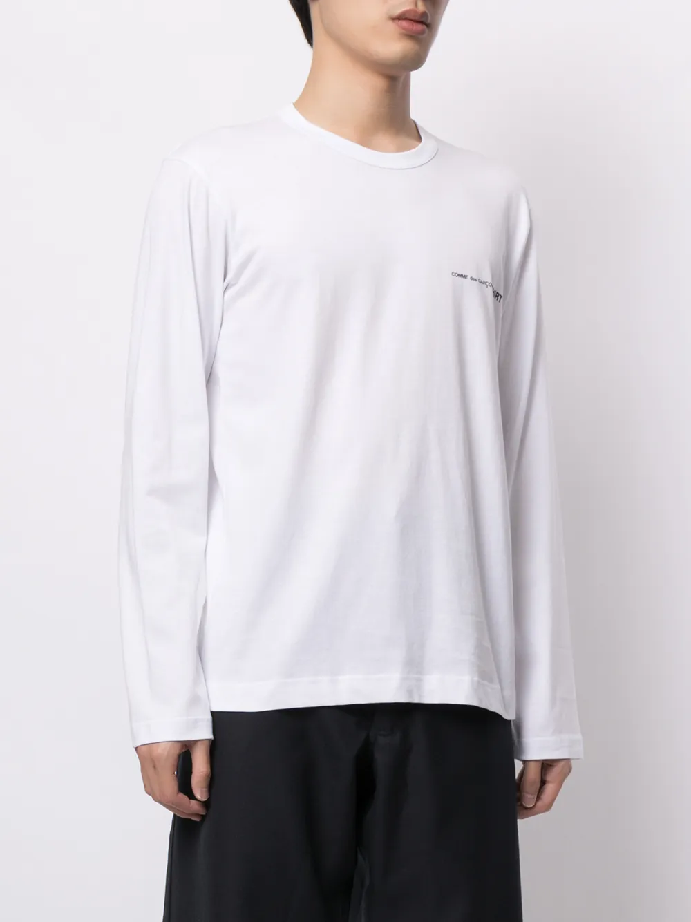 фото Comme des garçons shirt топ с длинными рукавами и логотипом