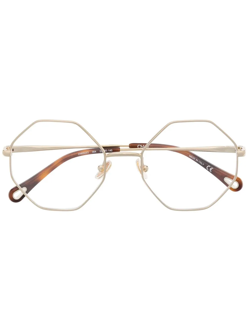 фото Chloé eyewear очки в шестиугольной оправе