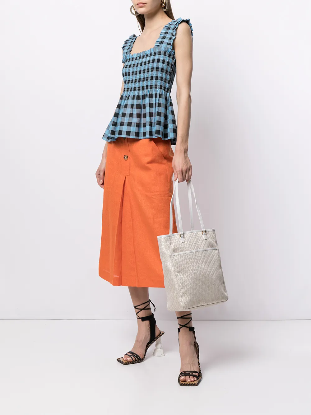 фото Christian dior сумка-тоут pre-owned с узором trotter
