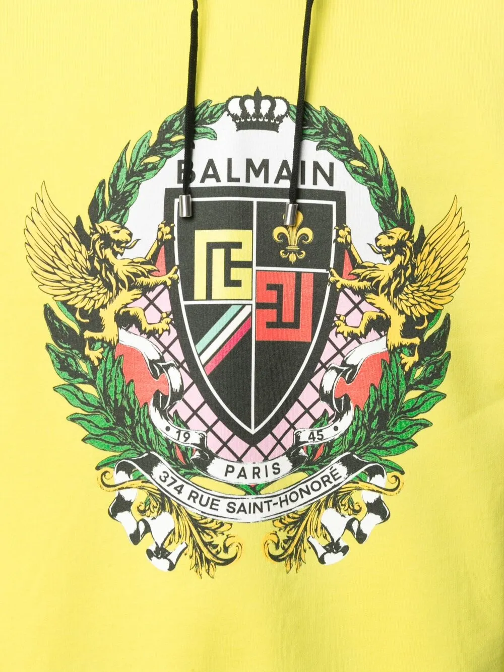фото Balmain худи с графичным принтом