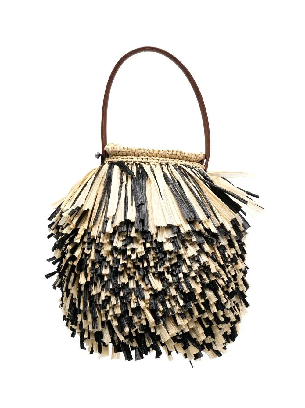 фото Gatti сумка-тоут из рафии с бахромой