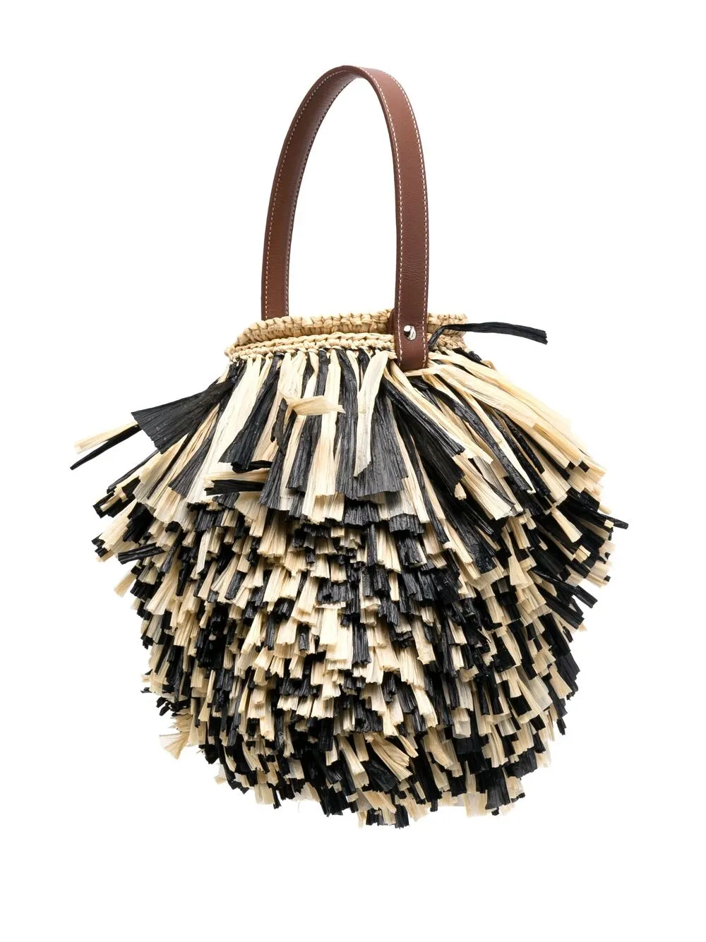 фото Gatti сумка-тоут из рафии с бахромой