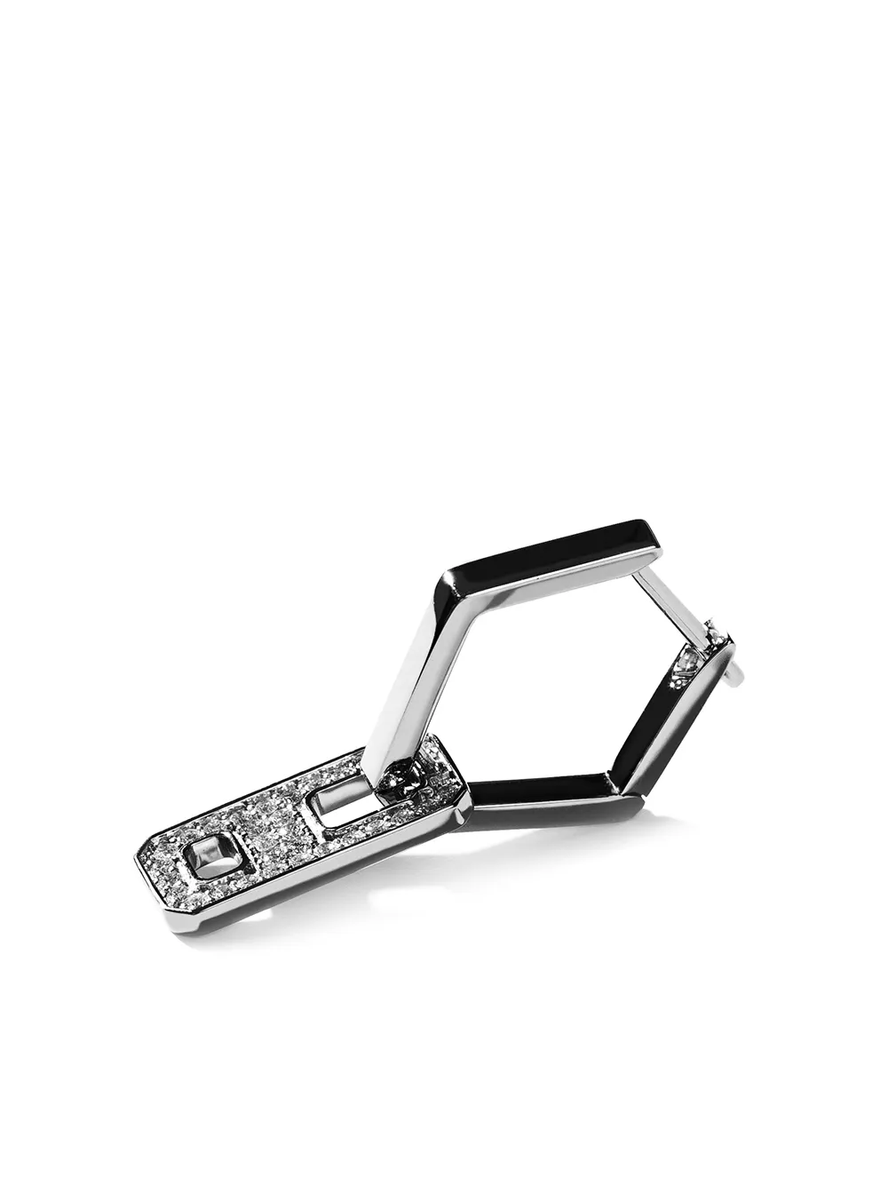 фото As29 серьги-подвески dna из черного золота с бриллиантами