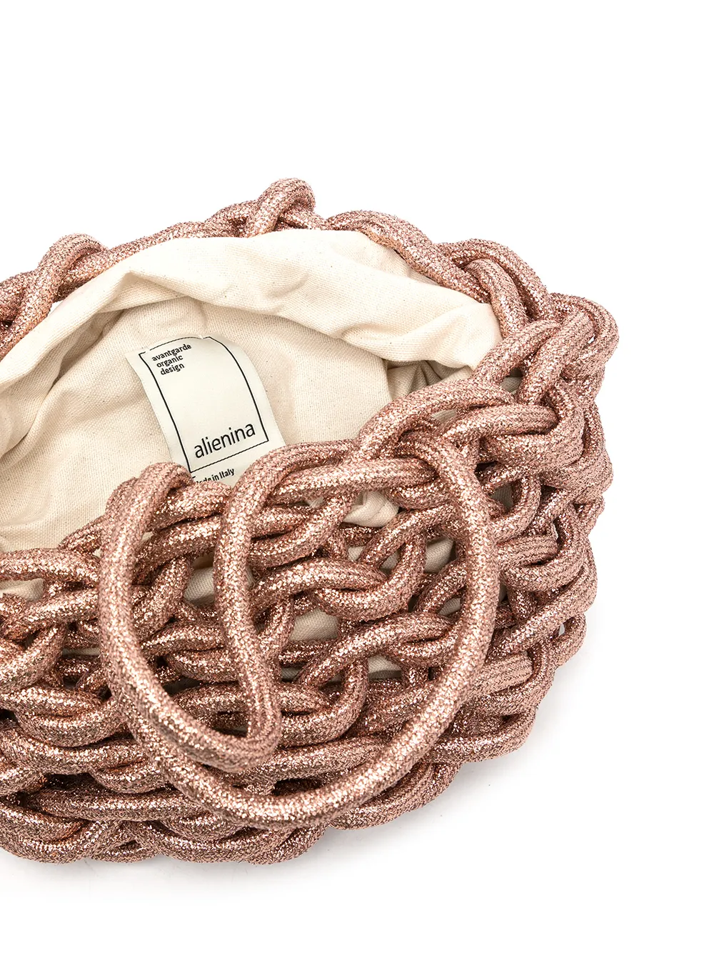 фото Alienina сумка-тоут julia с эффектом металлик