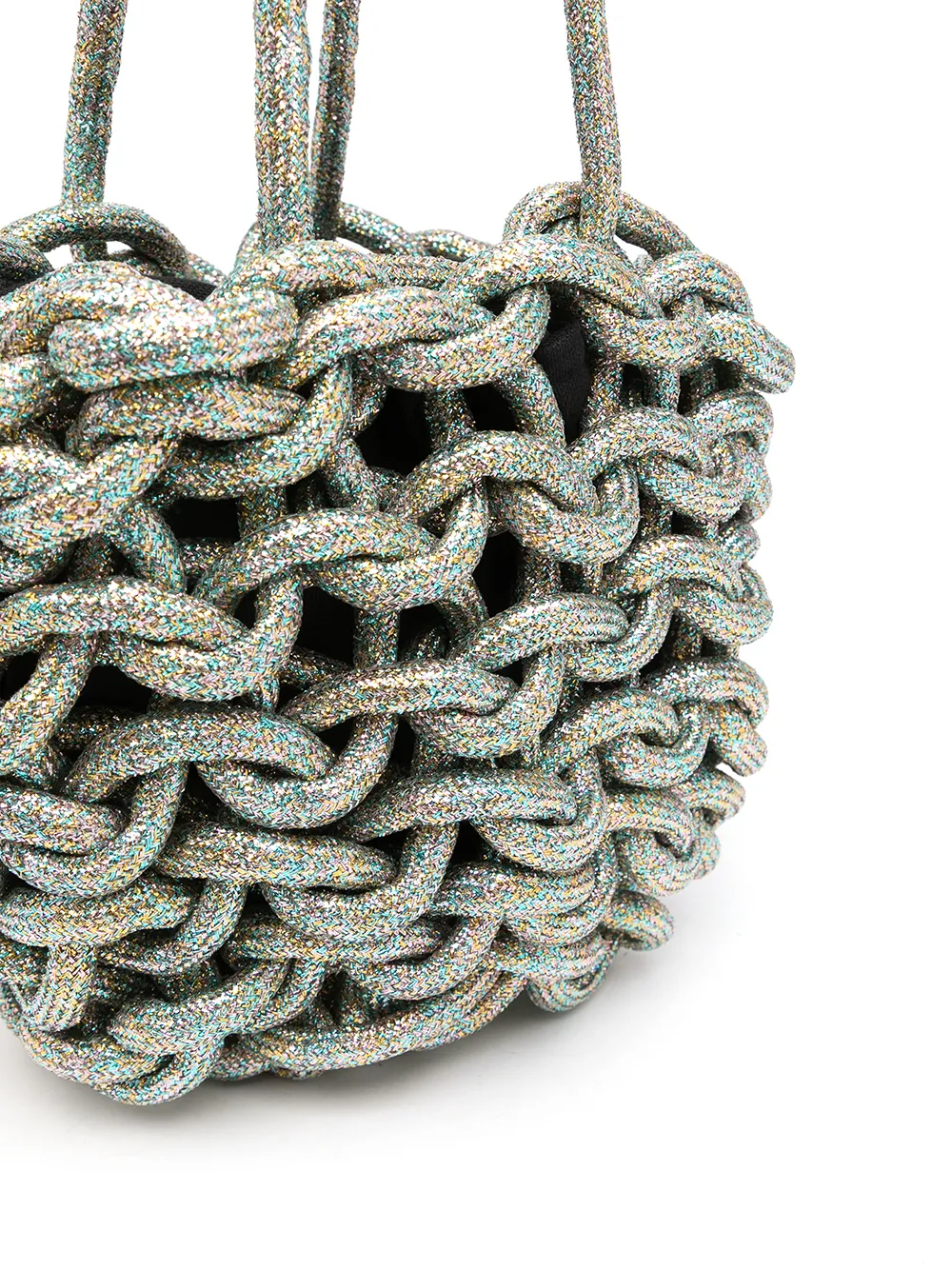 фото Alienina сумка-тоут julia с эффектом металлик