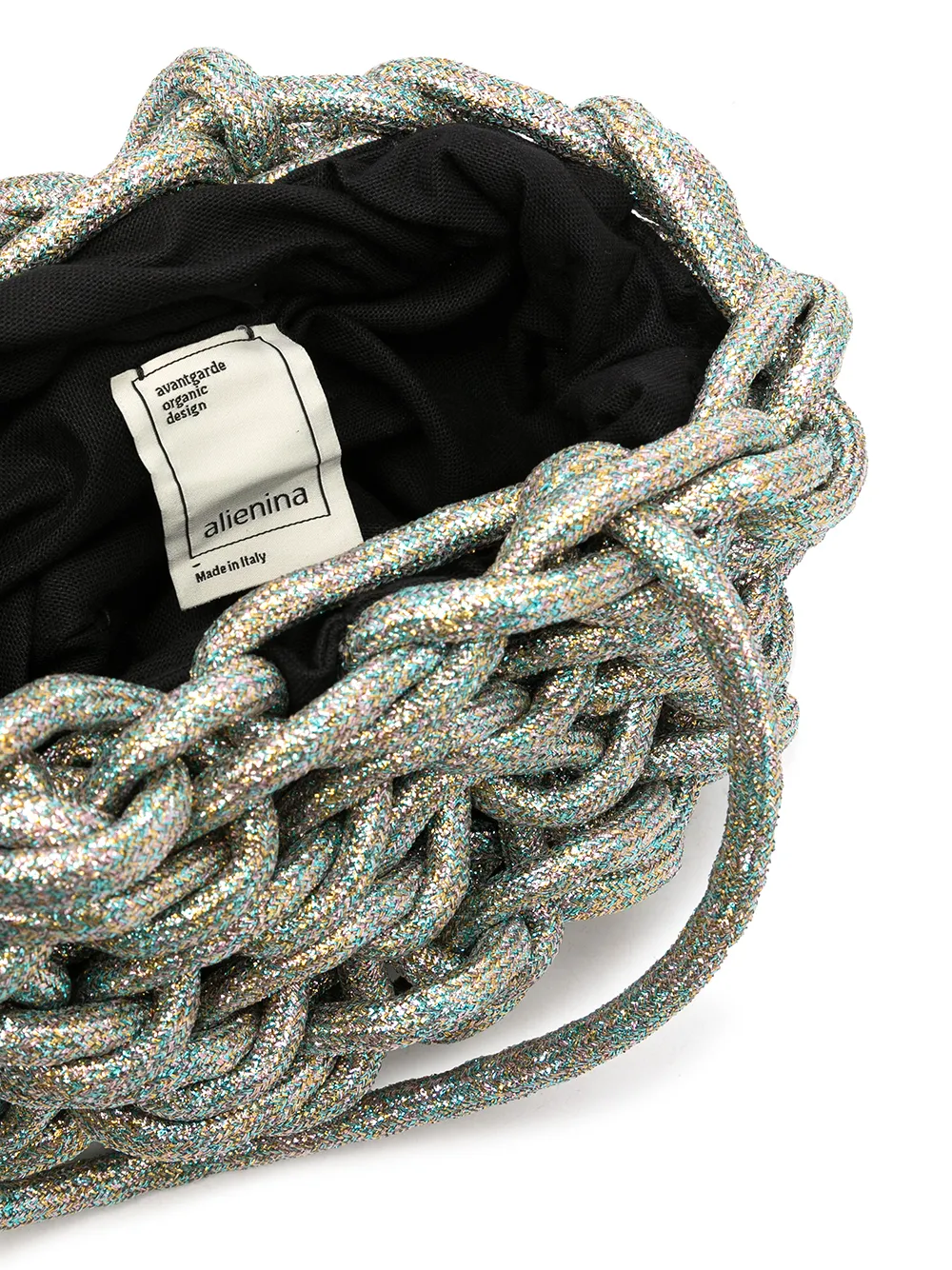 фото Alienina сумка-тоут julia с эффектом металлик