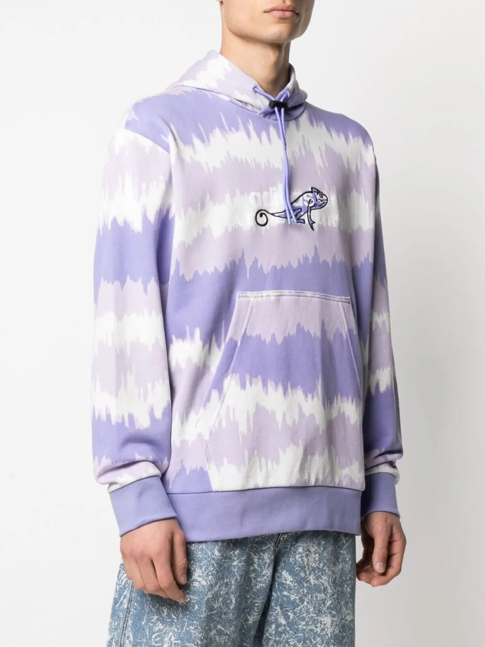 фото Adidas худи с принтом тай-дай