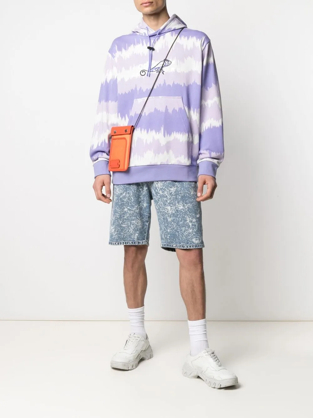 фото Adidas худи с принтом тай-дай