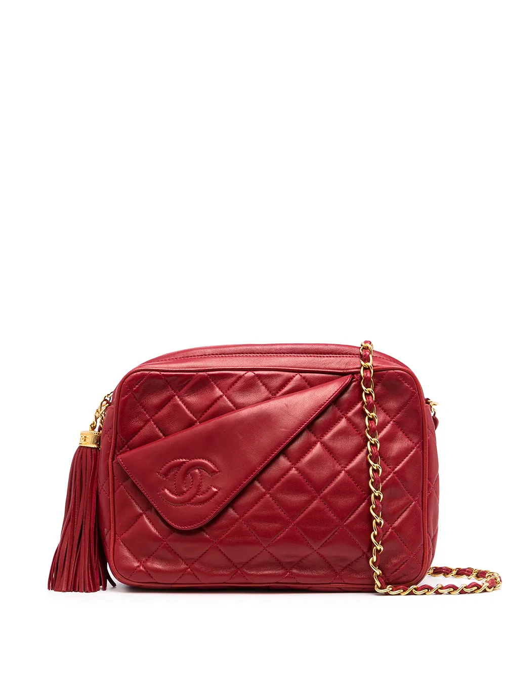 фото Chanel pre-owned стеганая сумка на плечо 1990-х годов с логотипом cc