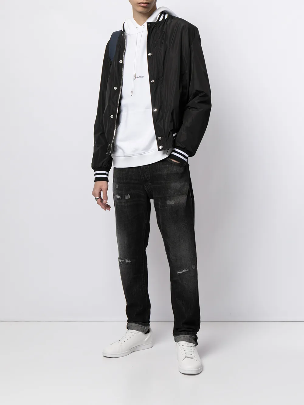 фото Emporio armani джинсы кроя слим с эффектом потертости