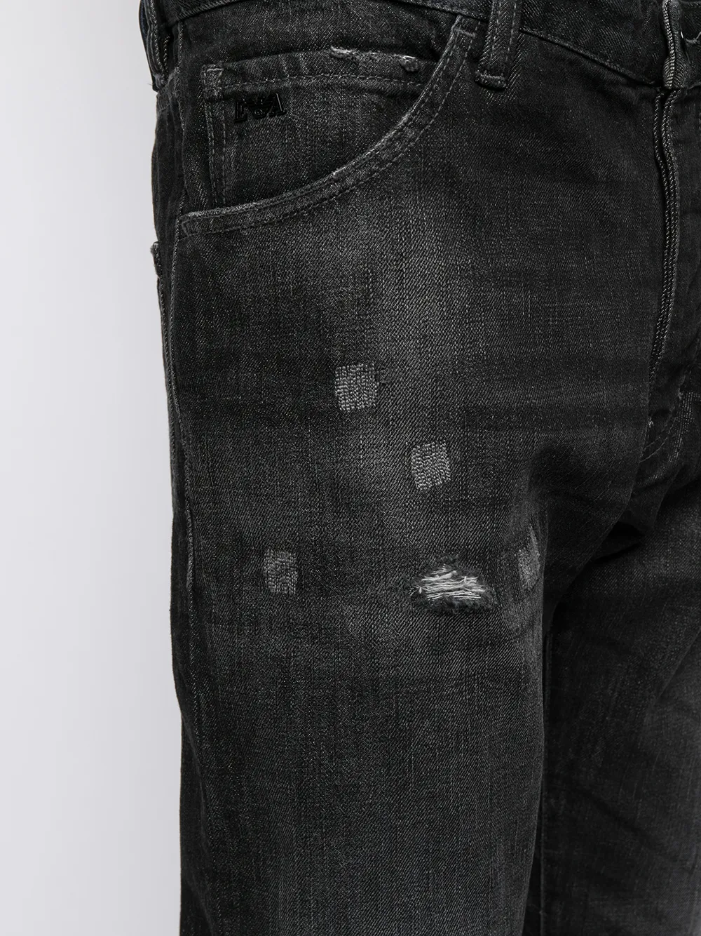 фото Emporio armani джинсы кроя слим с эффектом потертости